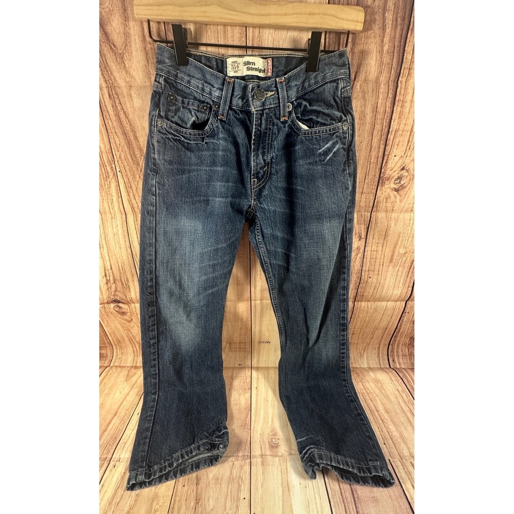 Levi's 514 Boy's‎ Slim Straight Jeans 14 Regular Blue Denim 26 x 26
